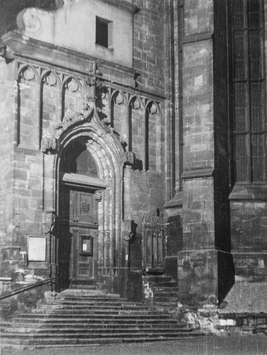 Vorschaubild Moritzkirche, Portal (Foto 1955)